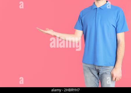 playeras tipo polo azul marino