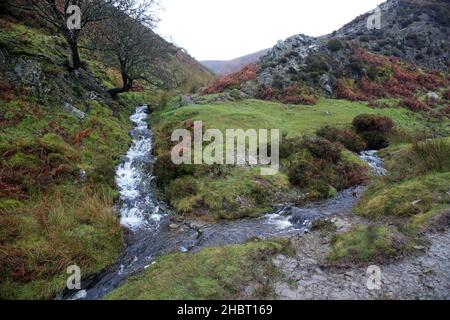 Carding mill valley, Shropshire in winter. Stock Photo