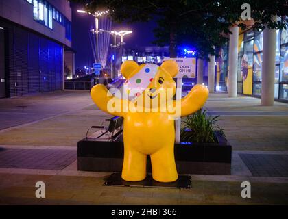 Children in need charity Pudsey bear mascot Stock Photo