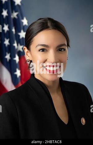 Rep. Alexandria Ocasio-Cortez (D-NY), official portrait, 116th United States Congress ca.  30 November 2018 Stock Photo