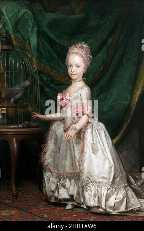 Archduchess Maria Theresa of Austria - 1771 - oil on canvas 144 x 105 cm - Mengs Anton Raphael Stock Photo