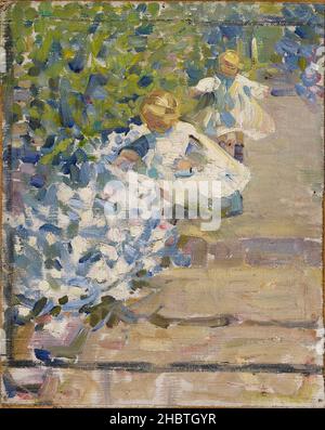 Helen Galloway McNicoll - Sketch for  Picking Flowers Stock Photo