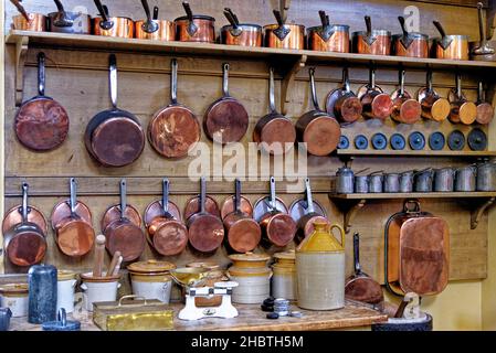 Kitchen of Culzean Castle - Maybole in Ayrshire Scotland, United Kingdom. 22nd of July 2021 Stock Photo