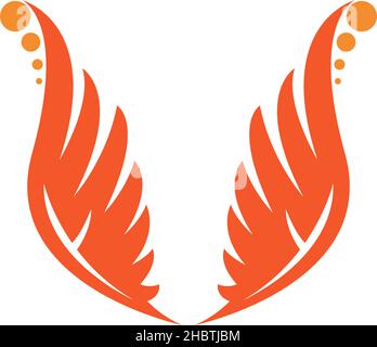 Phoenix logo icon design template vector illustration Stock Vector