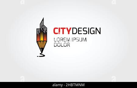 Creative City Logo Template. Vector logo illustration. Stock Vector