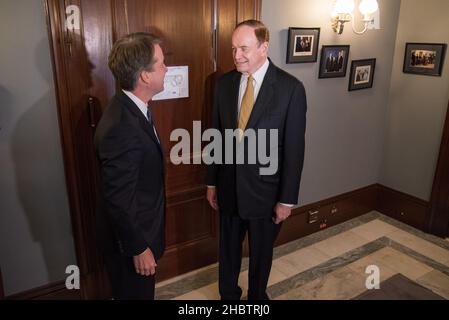 Supreme Court Nominee Judge Brett Kavanaugh and Senator Richard Shelby ca. 30 July 2018 Stock Photo