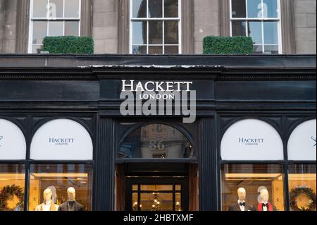 London- Hackett retail store signage in London's West End Stock Photo ...