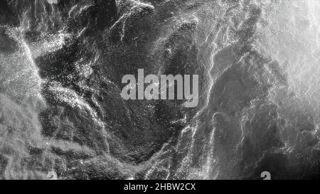 Abstract polygonal space with low polygons. Background with connecting dots and lines. Black on white fantasy abstract technology and engineering moti Stock Photo