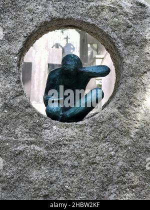 DUBLIN, IRELAND - Jul 04, 2019: The grave of famous Irish writer Brenda Behan Stock Photo