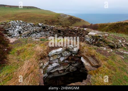 Caithness, Ousdale Broch Stock Photo