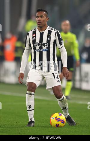 Turin, Italy, 21st December 2021. Alex Sandro of Juventus during the Serie A match at Allianz Stadium, Turin. Picture credit should read: Jonathan Moscrop / Sportimage Stock Photo