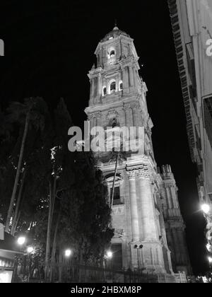 Malaga Cathedral, Catedral de la Encarnación. Malaga, Andalusia, Spain. Stock Photo