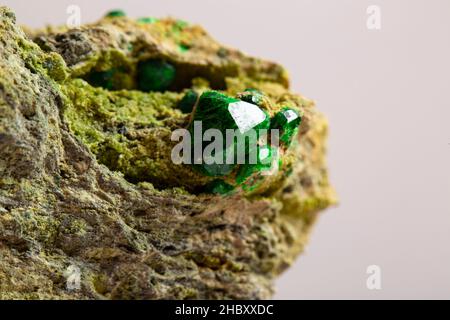 mineral specimen stone rock geology gem crystal Stock Photo