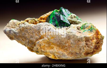 mineral specimen stone rock geology gem crystal Stock Photo