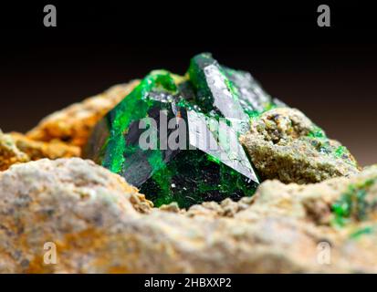 mineral specimen stone rock geology gem crystal Stock Photo