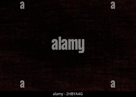 Rough moody dark background of red linen fabric Stock Photo