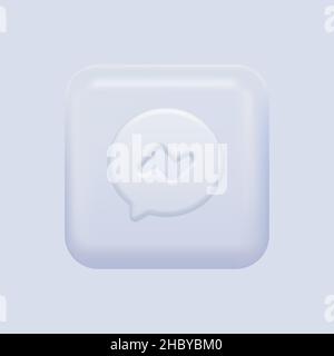 Messaging APP Icon. Texting Social Media. Vector illustration Stock Vector