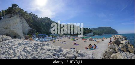 Sirolo town beach, Ancona province, Italy Stock Photo