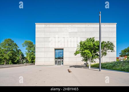 The new Bauhaus Museum Weimar, Weimar, Thuringia, Germany Stock Photo