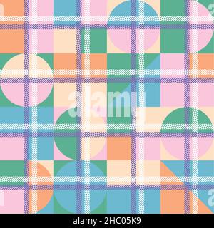 Trendy houndstooth pattern that tiles seamlessly as a pattern. Stock Vector