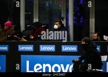 San Siro stadium, Milan, Italy, December 22, 2021, Christian Vieri  during  Inter - FC Internazionale vs Torino FC - italian soccer Serie A match Stock Photo