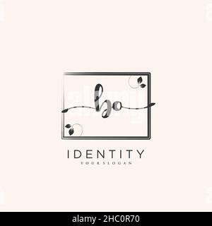 BO Handwriting logo vector art of initial signature, wedding, fashion, jewerly, boutique, floral and botanical with creative template for any company Stock Vector