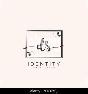DS Handwriting logo vector art of initial signature, wedding, fashion, jewerly, boutique, floral and botanical with creative template for any company Stock Vector
