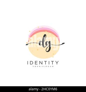 DG Handwriting logo vector art of initial signature, wedding, fashion, jewerly, boutique, floral and botanical with creative template for any company Stock Vector