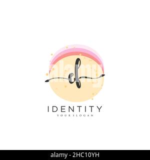 EF Handwriting logo vector art of initial signature, wedding, fashion, jewerly, boutique, floral and botanical with creative template for any company Stock Vector