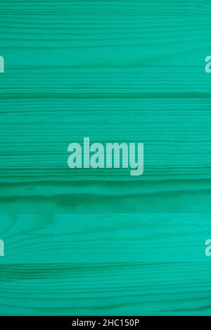 Horizontal Pattern of Gradient Mint Green Colored Wood Plank Surface Stock Photo