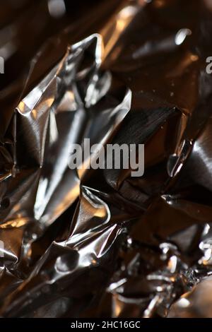 Aluminum paper close up abstract modern background high quality big size print Stock Photo