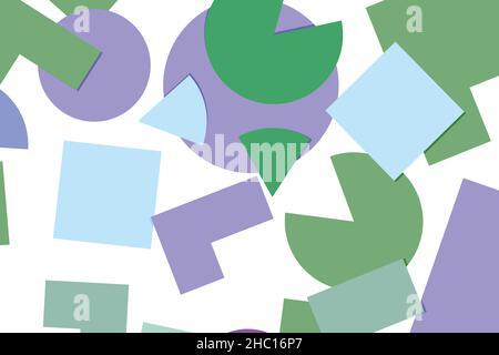 Futuristic cover design for notebook paper, copybook brochures, book, magazine, print. Geometric abstract background with multicolor elements. Colored Stock Vector