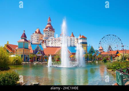 Sochi, Russia - June 1 , 2021: Sochi theme park on the territory of Sirius  Stock Photo