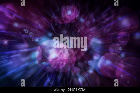Abstract light and bubbles texture background Stock Photo