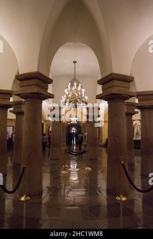 WASHINGTON, USA - SEPTEMBER 20, 2019: A round hallway beneath the famous capitol in Washington D.C., USA Stock Photo