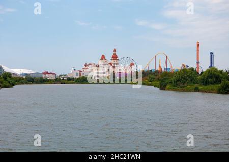Sochi, Russia - June 1 , 2021: Sochi theme park on the territory of Sirius  Stock Photo