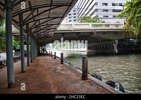 Bangkok, Thailand 12.03.2021 Witthayu boat platform Stock Photo