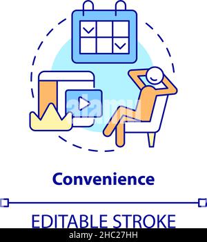 Convenience concept icon Stock Vector