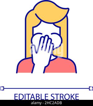 Nausea and vomiting RGB color icon Stock Vector Image & Art - Alamy