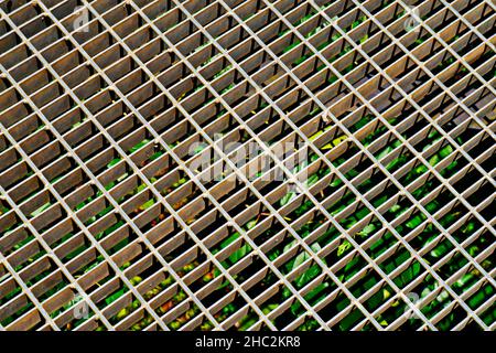 Metallic grid texture background Stock Photo