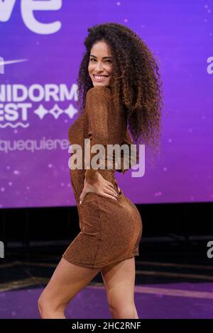 Madrid, Spain. 23rd Dec, 2021. Sara Deop attends the Benidorm Fest and Eurovision 2022 presentation at the RTVE studios in Pozuelo de Alarcon. Credit: SOPA Images Limited/Alamy Live News Stock Photo