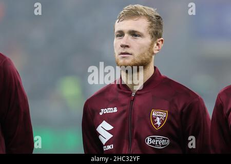 Milan, Italy. 22nd Dec, 2021. Tommaso Pobega of Torino FC during the Serie A 2021/22 football match between FC Internazionale and Torino FC at Giuseppe Meazza Stadium, Milan, Italy on December 22, 2021 Credit: Independent Photo Agency/Alamy Live News Stock Photo