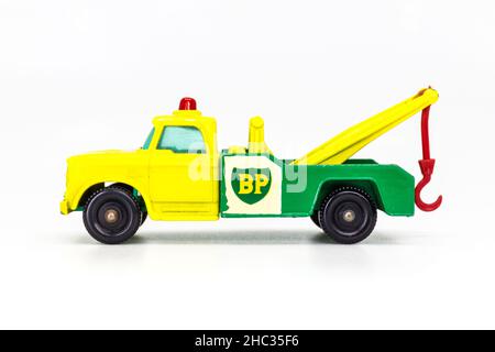 Lesney Products Matchbox model toy car 1-75 series no. 13 Dodge Fargo Wreck Truck Stock Photo