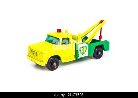 Lesney Products Matchbox model toy car 1-75 series no. 13 Dodge Fargo Wreck Truck Stock Photo