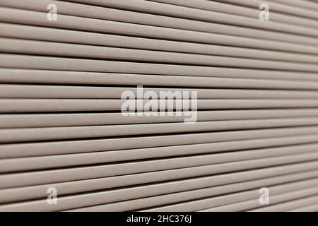 Stack of gypsum boards. Drywall packs. Close-up Stock Photo