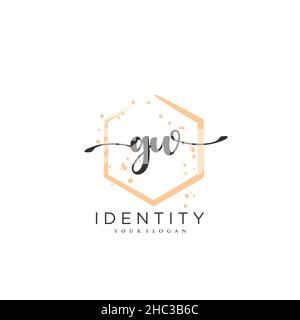 GW Handwriting logo vector art of initial signature, wedding, fashion, jewerly, boutique, floral and botanical with creative template for any company Stock Vector
