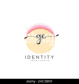 GC Handwriting logo vector art of initial signature, wedding, fashion, jewerly, boutique, floral and botanical with creative template for any company Stock Vector