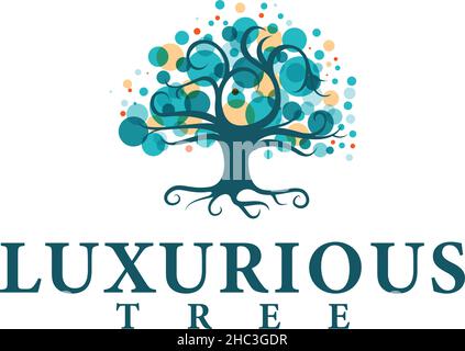 Modern design LUXURIOUS leaf golden logo design Stock Vector