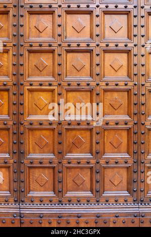 Duomo Door in Milan, Italy Stock Photo