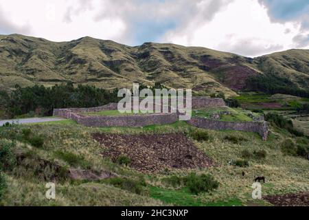 Puca Pucara archaeological complex. Stock Photo